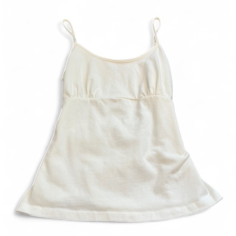 Brandy Melville white tank top with tie back detail one size small XS - Picture 6 of 9